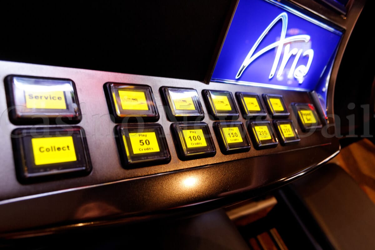 Screenshot of slot machine buttons