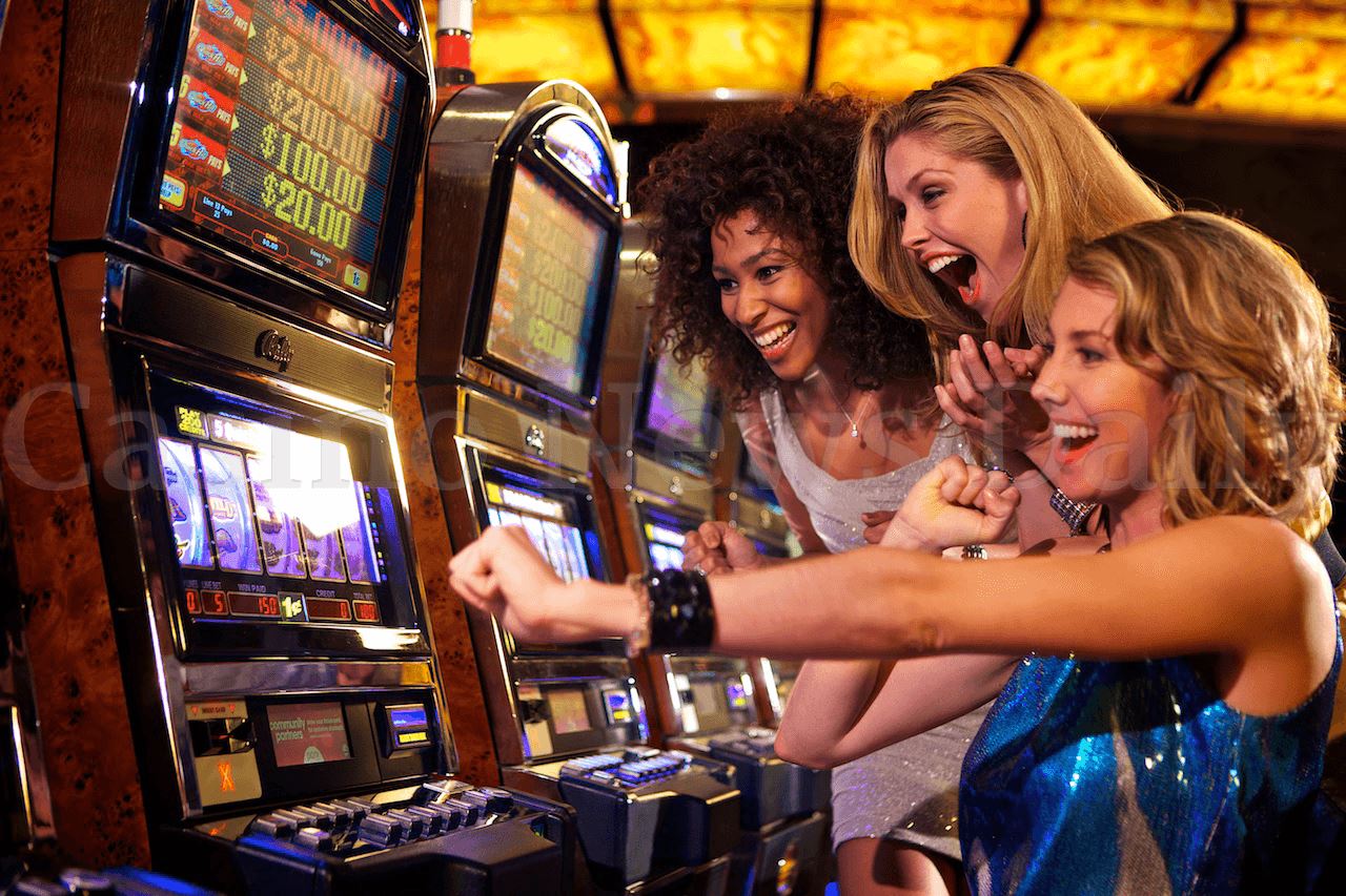 Photo of girls playing slots