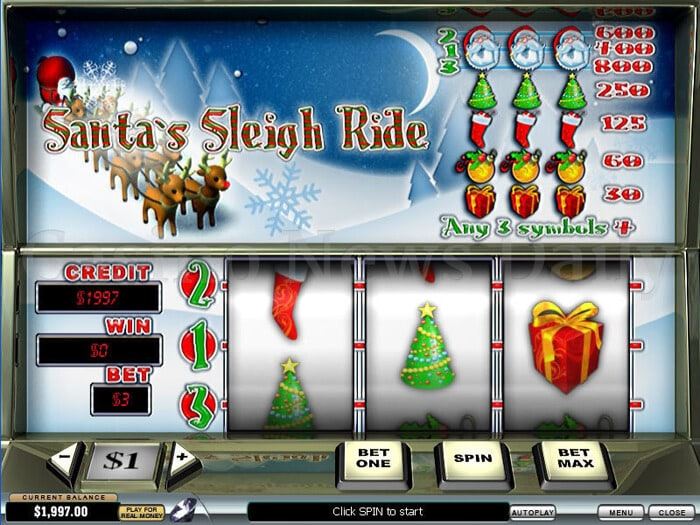Santa's Sleigh Ride Slot playtech